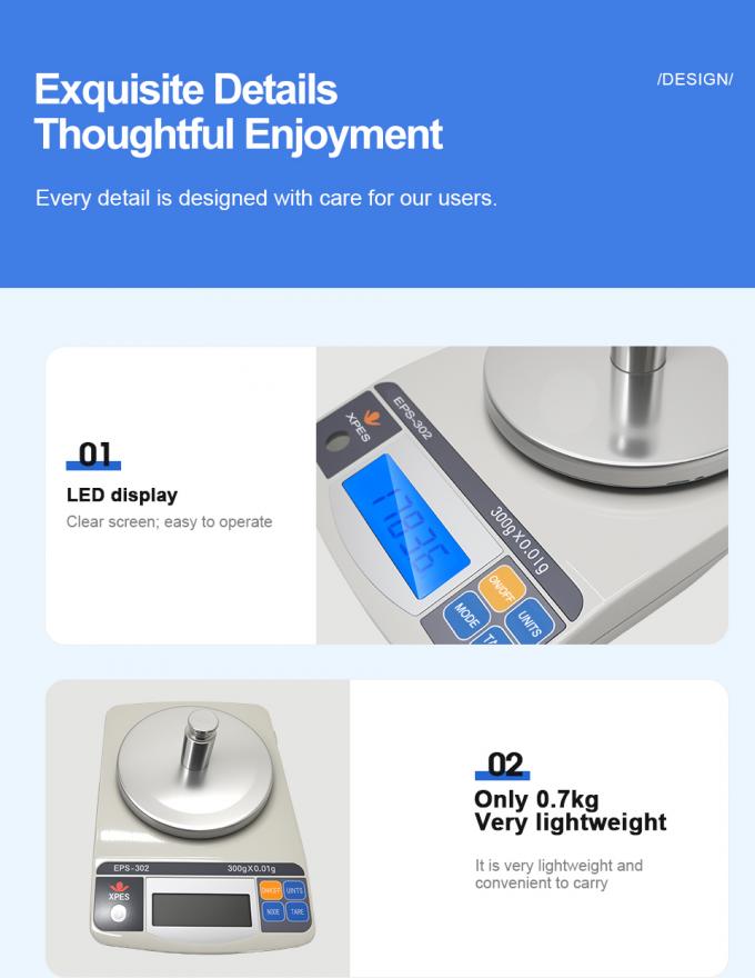 Hochpr&auml;zise digitale elektronische Waage f&uuml;r Schmuck, Kr&auml;uter & Hardware &ndash; 0,01 g/0,1 g Genauigkeit 1