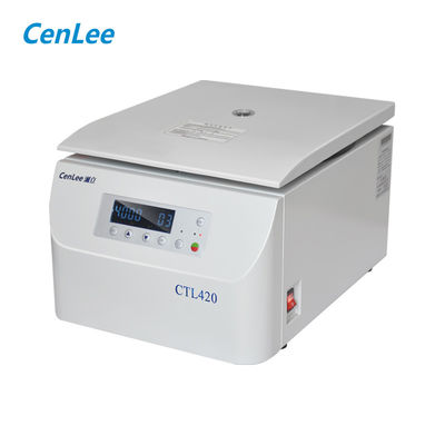 Horizontale PRF-Zentrifuge-Maschine Niedriggeschwindigkeits-Zentrifuge-Benktop-PRP-Zentrifuge 12x15ml Schwingrotor Automatisches Ausbalancieren CTL420