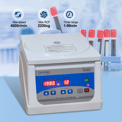 TD4D-Plasma-Zentrifuge für Krankenhausgeräte mit maximaler Kapazität von 160 ml und 12 x 5 ml Rotorröhren