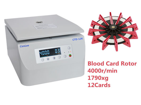 Ein guter Preis. 12 Karten Minigel-Spalten-medizinischer Zentrifugen-Maschinen-Blut-Gel-Karten-Mikroprozessor Online